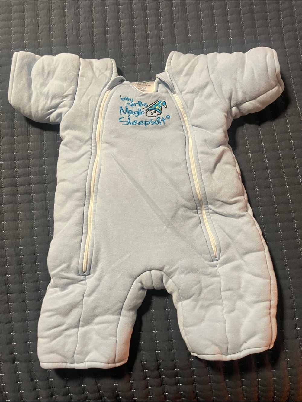 Magic Sleepsuit Light Blue Baby Sleep Sack - Large